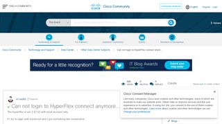 
                            3. Solved: Can not login to HyperFlex connect anym... - Cisco ...