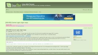 
                            10. [SOLVED] Cannot Login (login loop) - Linux Mint Forums