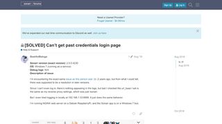 
                            4. [SOLVED] Can't get past credentials login page - Help & Support ...