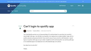 
                            5. Solved: Can't login to spotify app - The Spotify …