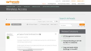 
                            1. Solved: Captive Portal Certificate Error - Airheads Community
