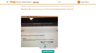 
                            9. Solved: 슐 Ccsf.instructure.com Ple ICloud Wikipedia News ... | Chegg ...