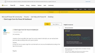 
                            6. Solved: Client Login Form for Power BI Dashboard ...