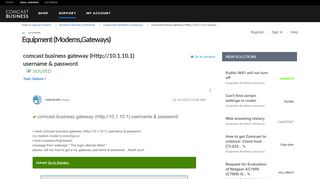 
                            8. Solved: comcast business gateway …