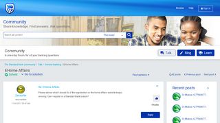 
                            8. Solved: EHome Affairs - Page 2 - Standard Bank community ...