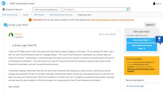 
                            4. Solved: Email Login Won't - AT&T Community