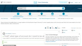 
                            4. Solved: FindIT what type of account do I need t... - Cisco ...