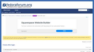 
                            2. [SOLVED] Freeze after login. - Fedora Forum