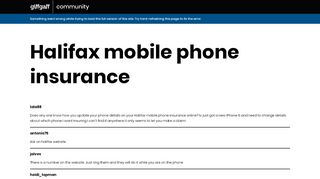 
                            9. Solved: Halifax mobile phone insurance - The …