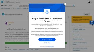 
                            4. Solved: HBOgo Authentication Error - AT&T Community
