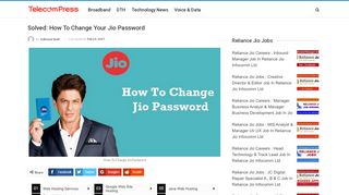 
                            3. Solved: How To Change Your Jio Password