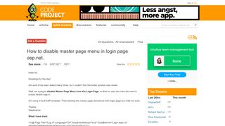 
                            3. [Solved] How to disable master page menu in login page asp ...