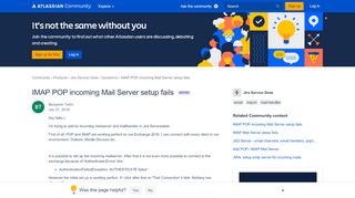 
                            6. Solved: IMAP POP incoming Mail Server setup fails