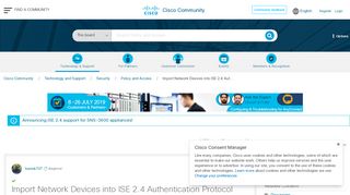 
                            6. Solved: Import Network Devices into ISE 2.4 Aut... - Cisco ...