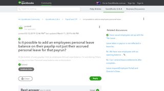 
                            8. Solved: Is it possible to add an employees personal leave balance on ...