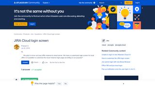 
                            6. Solved: JIRA Cloud login screen - Atlassian …