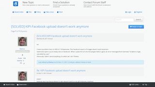 
                            5. [SOLVED] KIPI-Facebook upload doesn't work …