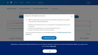 
                            1. Solved: Log-In Issues - PayPal Community