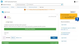 
                            4. Solved: login issue - AT&T Community