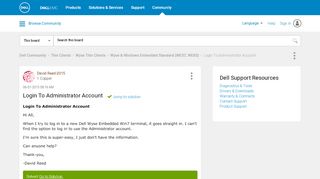 
                            3. Solved: Login To Administrator Account - Dell Community