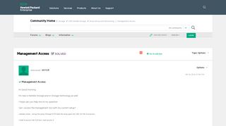 
                            8. Solved: Management Access - Hewlett Packard Enterprise ...