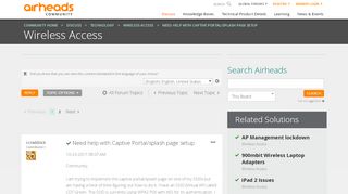 
                            8. Solved: Need help with Captive Portal/splash page setup - Airheads ...
