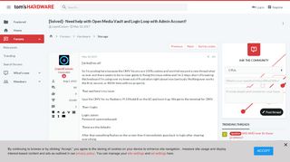 
                            2. [Solved] - Need help with Open Media Vault and Login Loop with ...