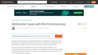 
                            6. [SOLVED] NetExtender issues with Win10 (Anniversary ...