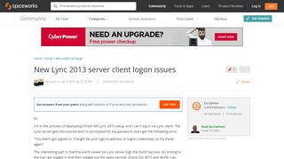 
                            9. [SOLVED] New Lync 2013 server client logon issues …