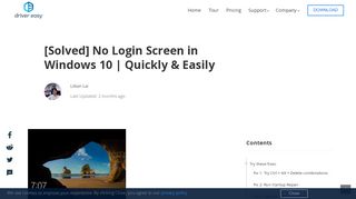 
                            2. [Solved] No Login Screen in Windows 10 | Quickly & Easily ...