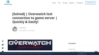 
                            9. [Solved] | Overwatch lost connection to game server | Quickly ...