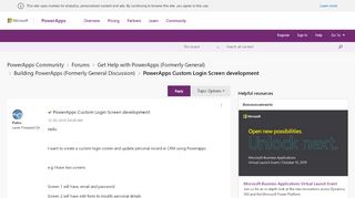 
                            7. Solved: PowerApps Custom Login Screen …