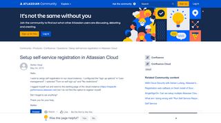 
                            1. Solved: Setup self-service registration in Atlassian Cloud