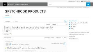 
                            3. Solved: Sketchbook can't access the internet for login. - Autodesk ...