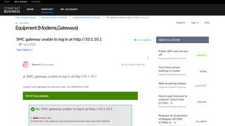 
                            10. Solved: SMC gateway unable to log in at http://10.1.10.1 ...