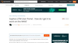 
                            3. [SOLVED] Sophos UTM User Portal - How do I get it to work on the ...