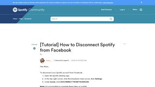 
                            8. Solved: [Tutorial] How to Disconnect Spotify from Facebook - The ...