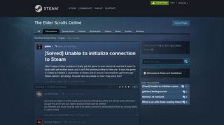 
                            5. [Solved] Unable to initialize connection to Steam :: …