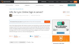 
                            1. [SOLVED] URL for Lync Online Sign in server? - …