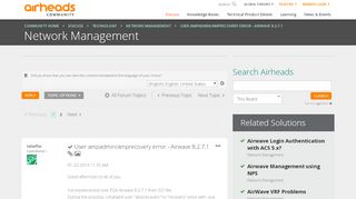 
                            3. Solved: User ampadmin/amprecovery error - Airwave 8.2.7.1 ...