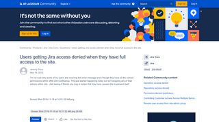 
                            8. Solved: Users getting Jira access denied when they have fu...