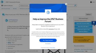 
                            8. Solved: Ways to pay your AT&T Wireless Bill, Change Your P ...