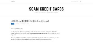 
                            6. [SOLVED] What is ADOBE-ACROPRO-SUBS-800-833-668? Scam