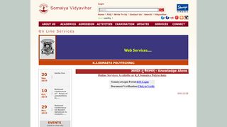 
                            3. Somaiya Vidyavihar | Login To Svv