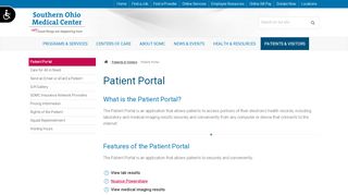 
                            9. SOMC Patient Portal :: Patients & Visitors