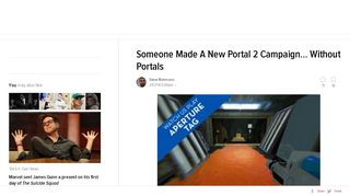 
                            10. Someone Made A New Portal 2 Campaign... Without Portals - Kotaku