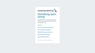 
                            1. Something went wrong - American Airlines