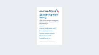 
                            6. Something went wrong - fly.aa.com