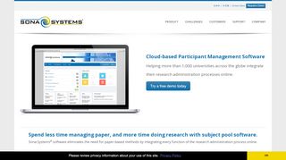 
                            6. Sona Systems : Cloud-based Subject Pool Software …