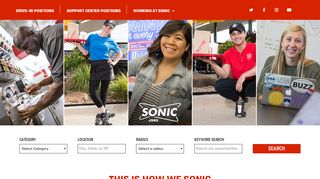 
                            10. SONIC Drive-In Jobs